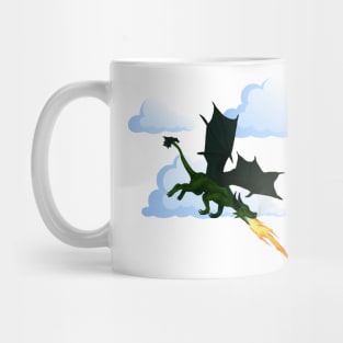 Flying Dragon Fire - Green Mug